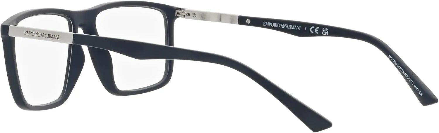 Emporio Armani Men's Ea3221 Rectangular Sunglasses