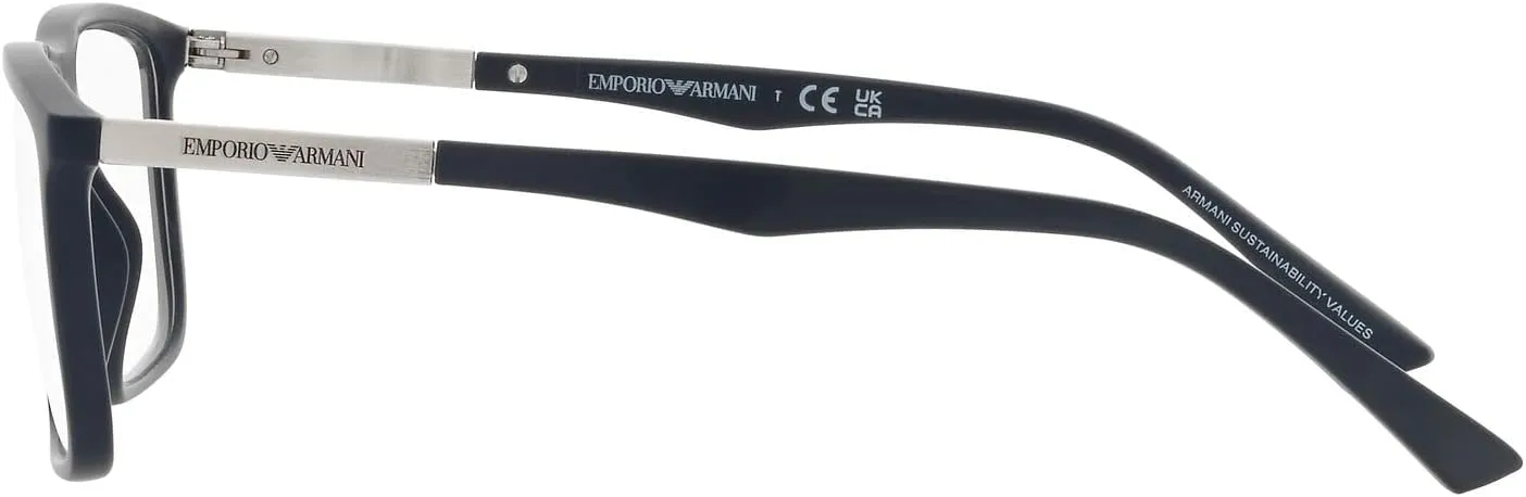 Emporio Armani Men's Ea3221 Rectangular Sunglasses