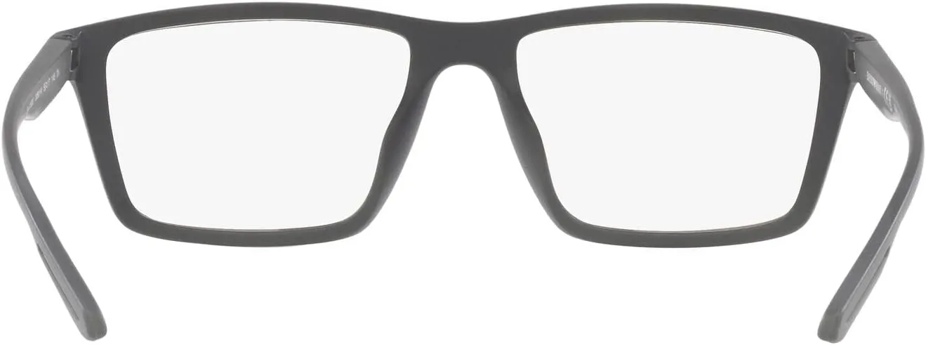 Emporio Armani Men's Ea4189u Universal Fit Prescription Eyewear Frames with Two Interchangeable Sun Clip-ons Rectangular