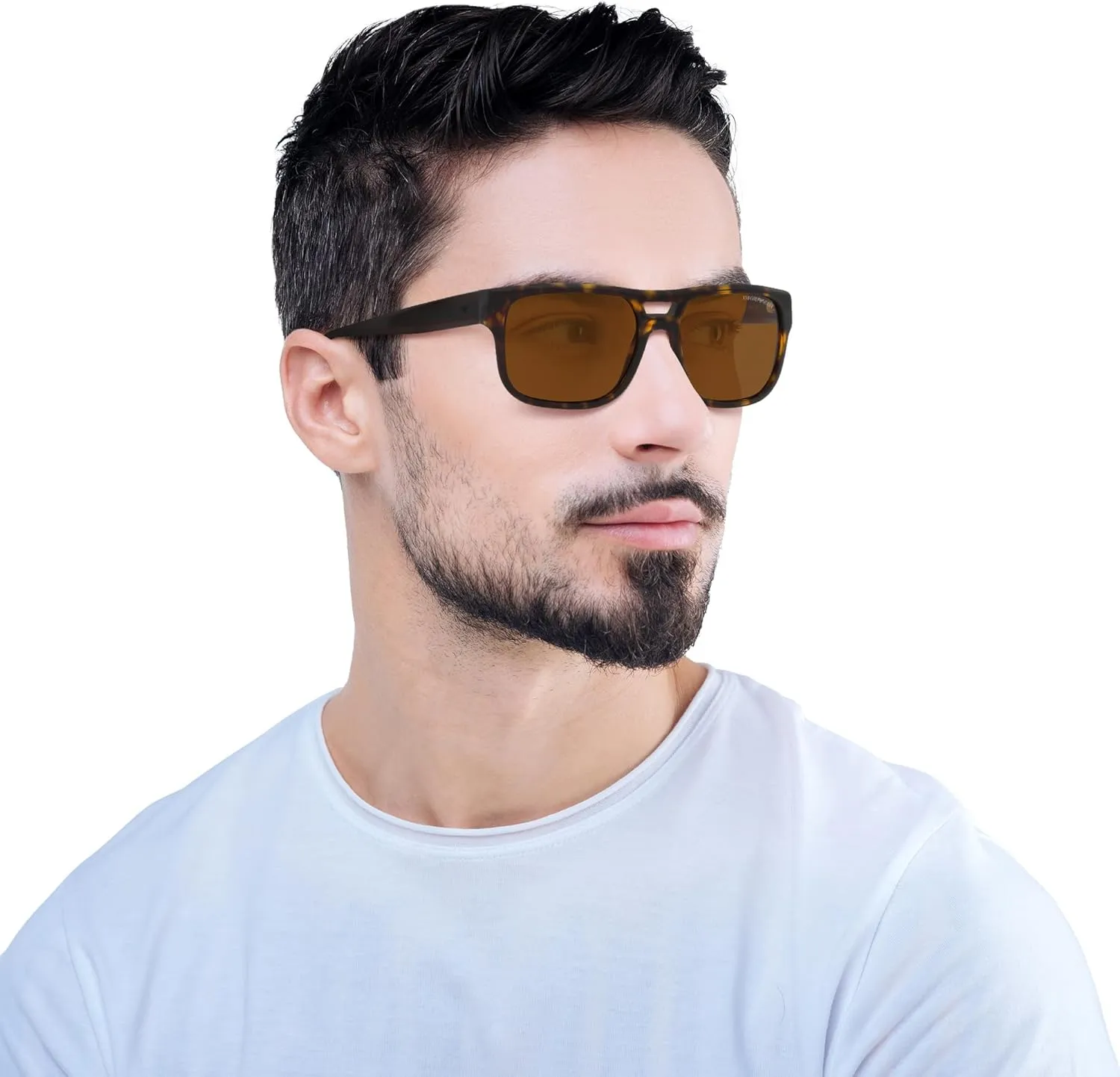 Emporio Armani Men's Ea4197 Rectangular Sunglasses