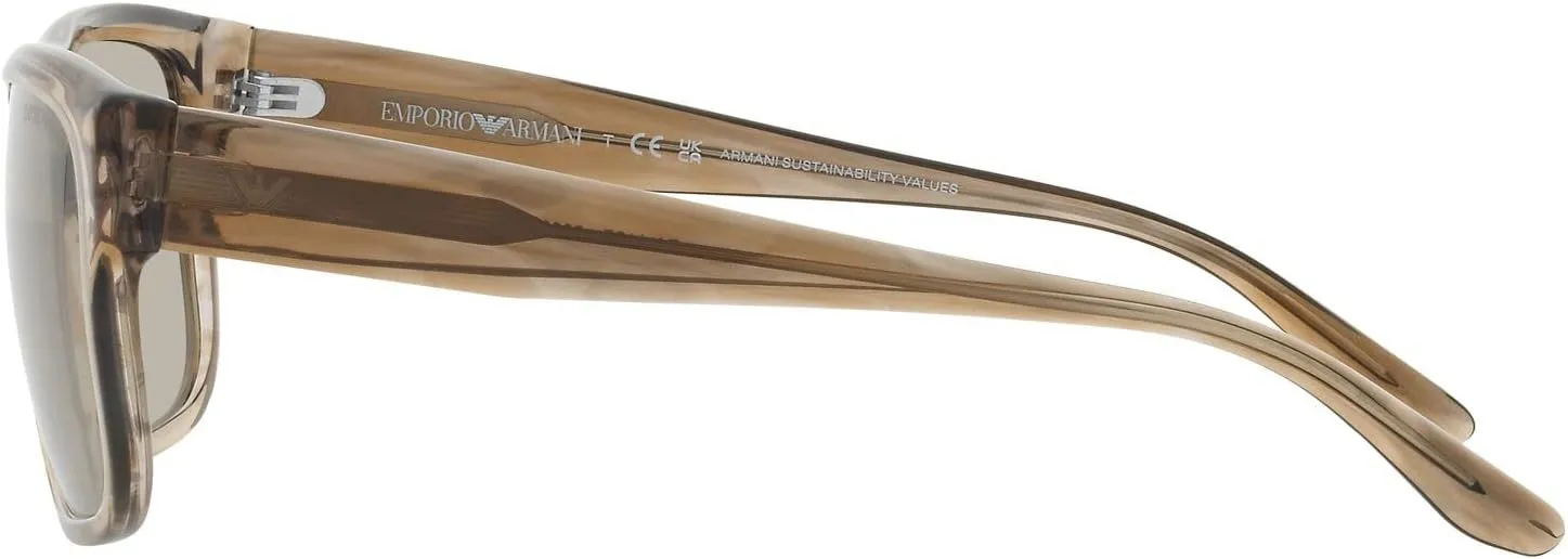 Emporio Armani Men's Ea4197 Rectangular Sunglasses