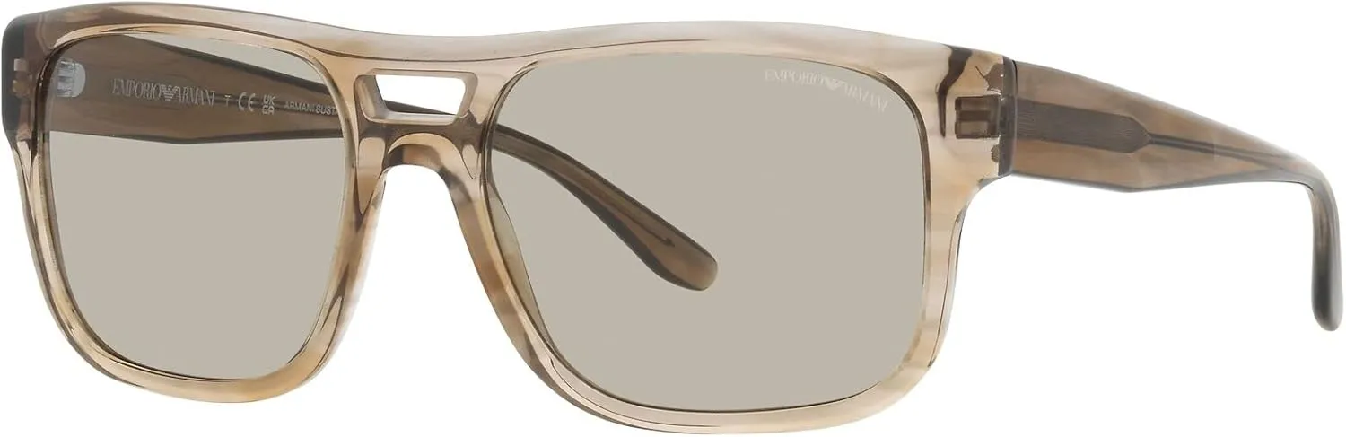 Emporio Armani Men's Ea4197 Rectangular Sunglasses