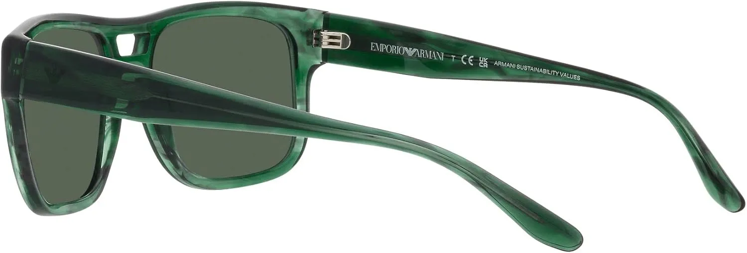 Emporio Armani Men's Ea4197 Rectangular Sunglasses
