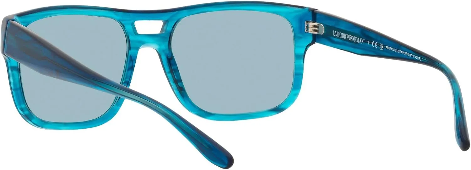 Emporio Armani Men's Ea4197 Rectangular Sunglasses