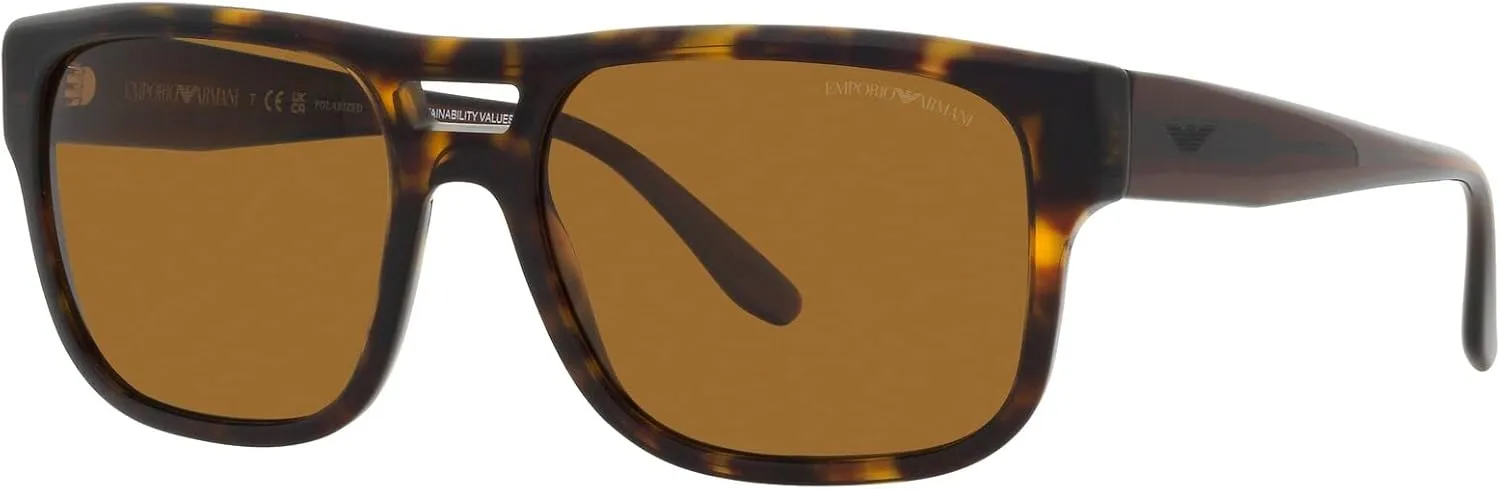 Emporio Armani Men's Ea4197 Rectangular Sunglasses