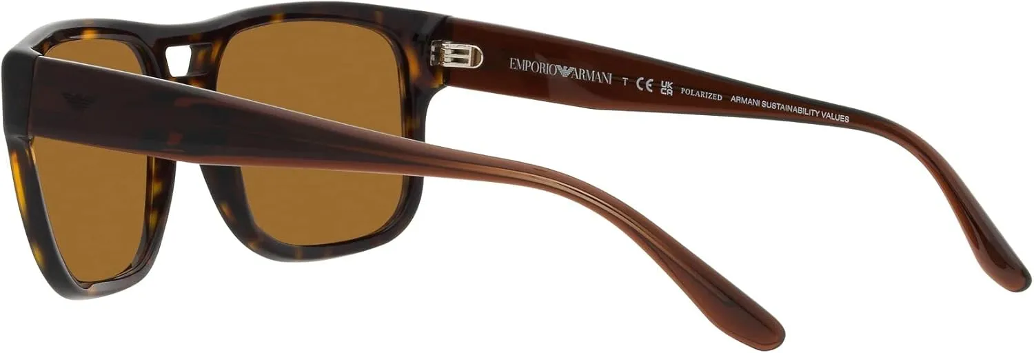 Emporio Armani Men's Ea4197 Rectangular Sunglasses