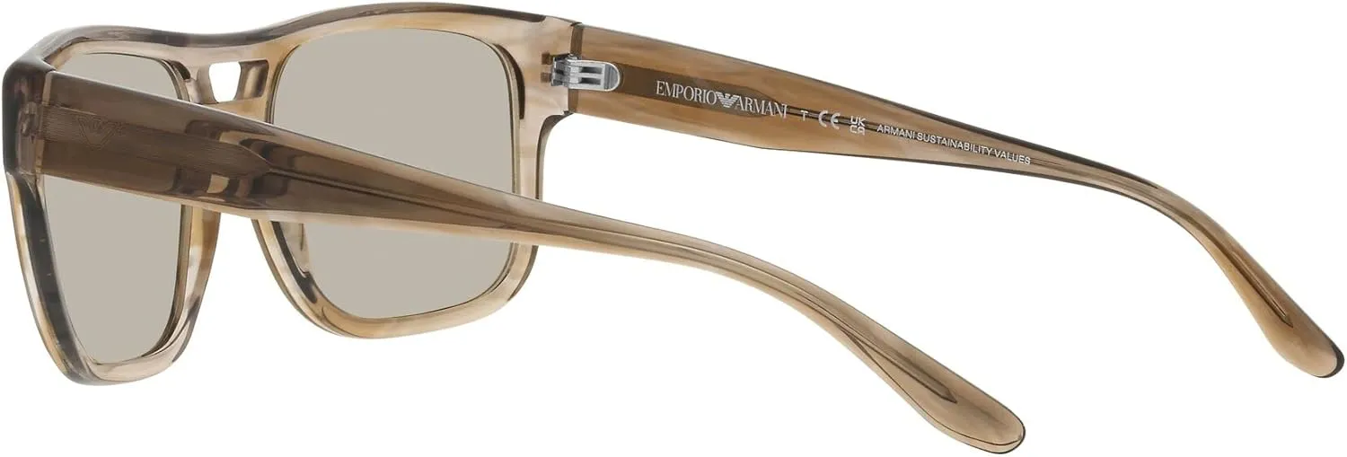 Emporio Armani Men's Ea4197 Rectangular Sunglasses
