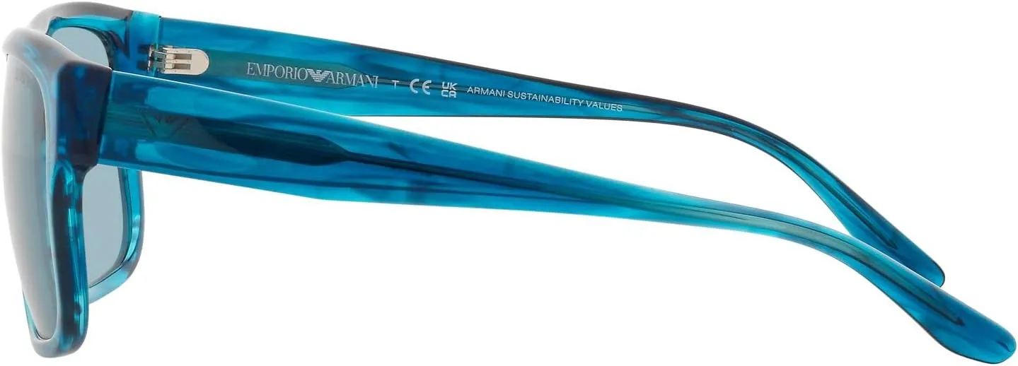 Emporio Armani Men's Ea4197 Rectangular Sunglasses
