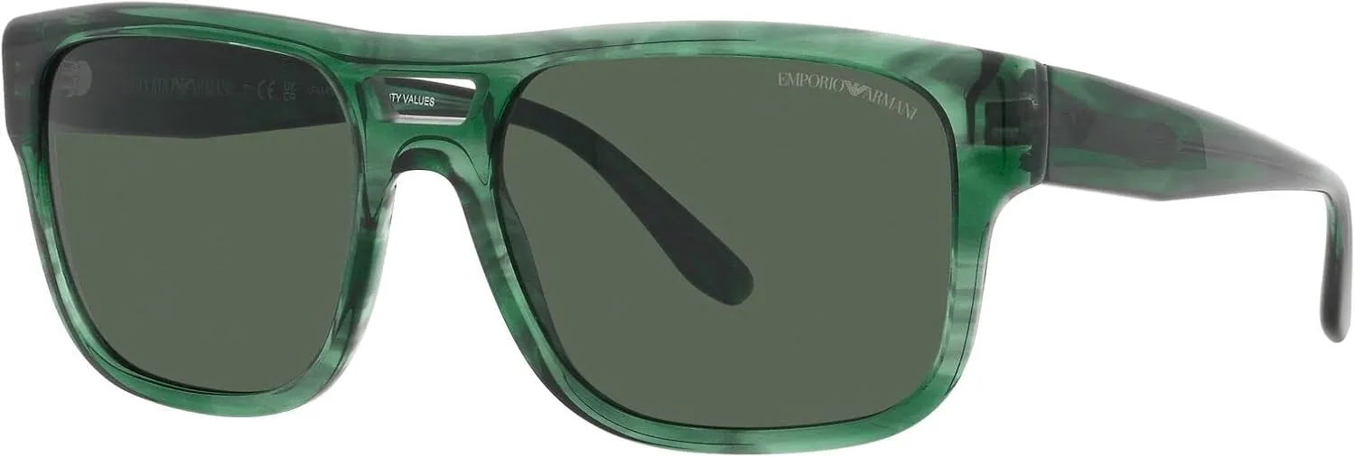 Emporio Armani Men's Ea4197 Rectangular Sunglasses
