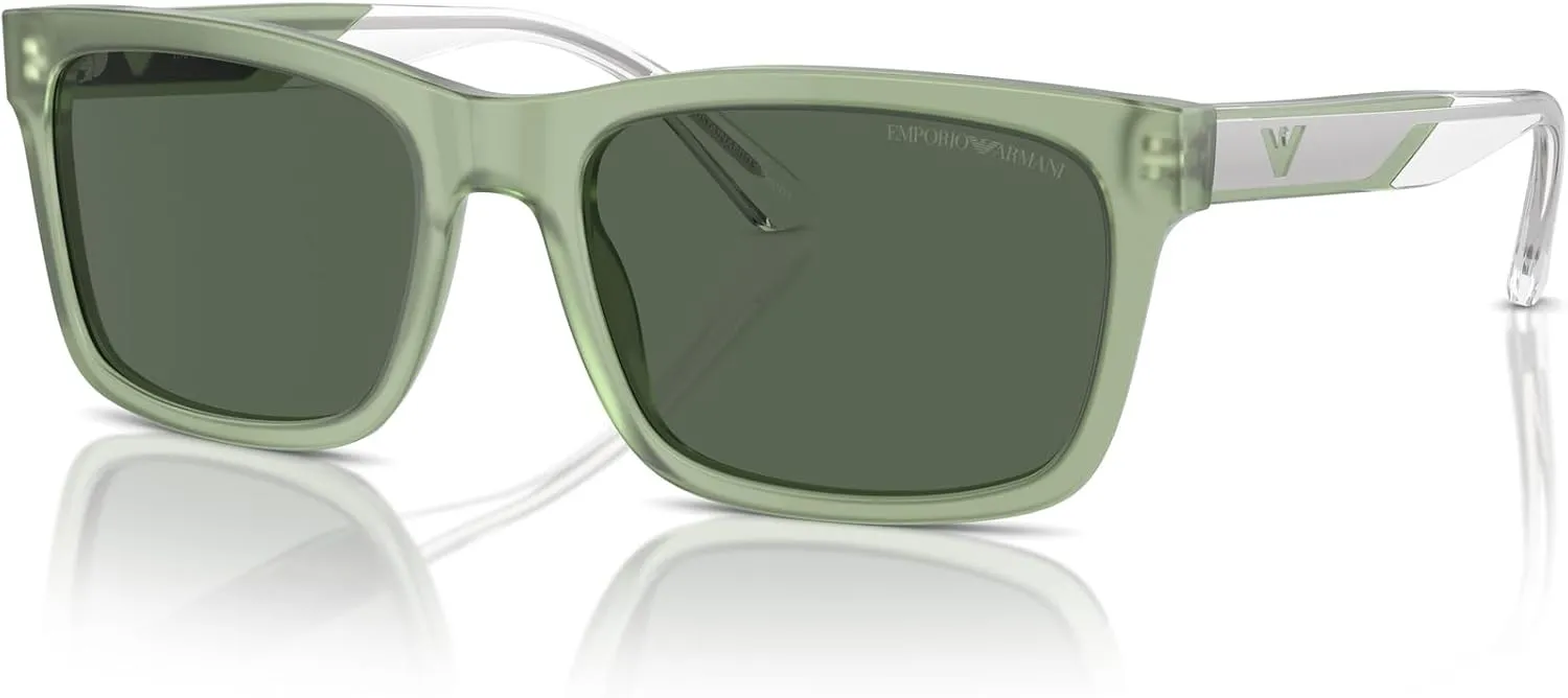 Emporio Armani Men's Ea4224 Rectangular Sunglasses
