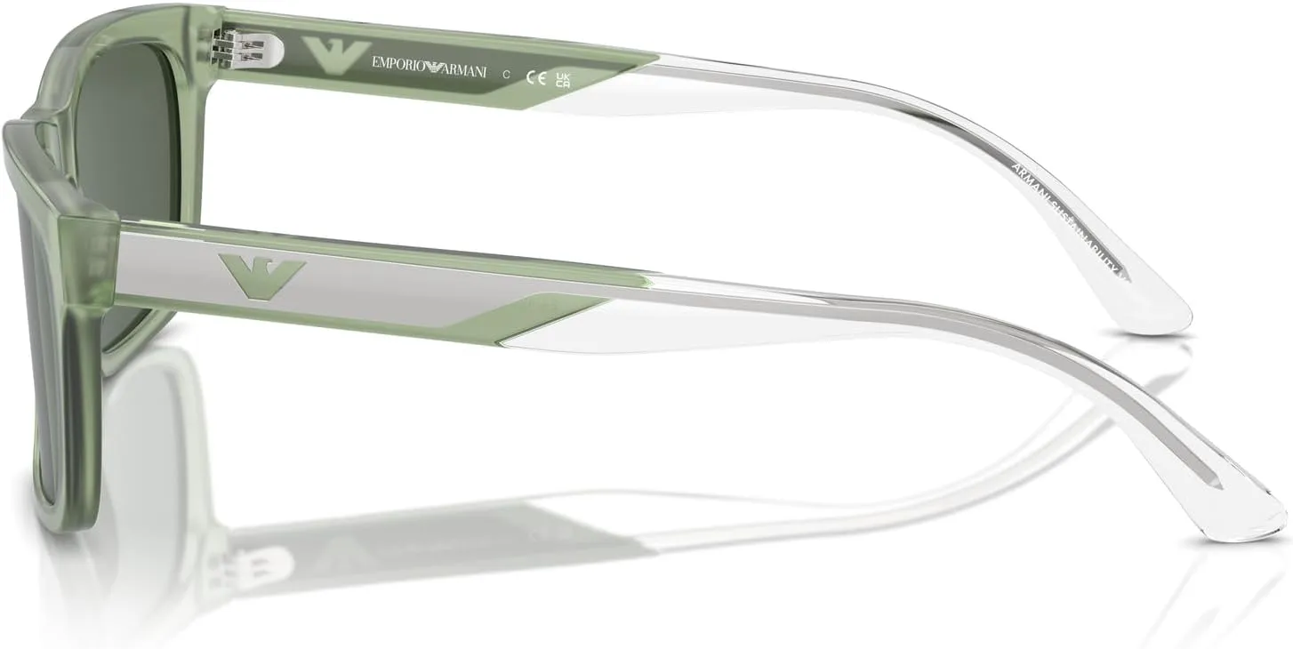 Emporio Armani Men's Ea4224 Rectangular Sunglasses