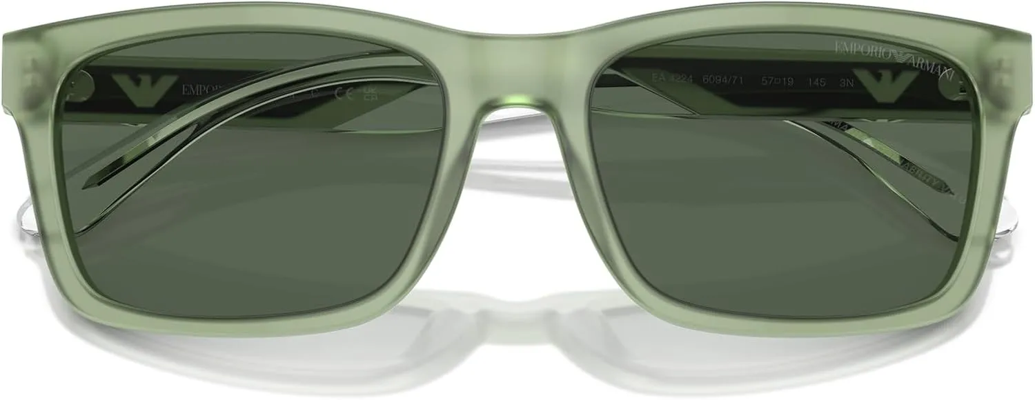Emporio Armani Men's Ea4224 Rectangular Sunglasses
