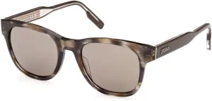 Ermenegildo Zegna Sunglasses EZ 0222 20J Shiny Striped Brown, Road 232 Core Inse