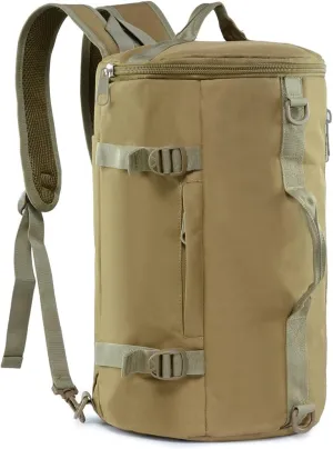Eshow Canvas Travel Duffel Bgas, Weekender Backpack for Men Women Canvas Duffel Backpacks, Convertible Travel Backpack Shoulder Bag
