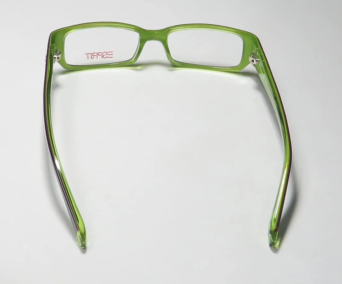 Esprit 17345 Womens/Ladies Rectangular Full-rim Eyeglasses/Glasses