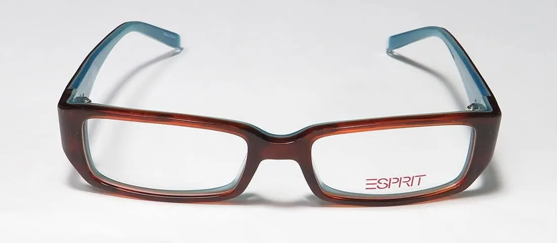 Esprit 17345 Womens/Ladies Rectangular Full-rim Eyeglasses/Glasses