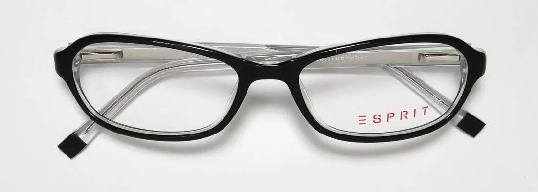 Esprit 17432 Womens/Ladies Rectangular Full-rim Flexible Hinges Eyeglasses/Eye Glasses