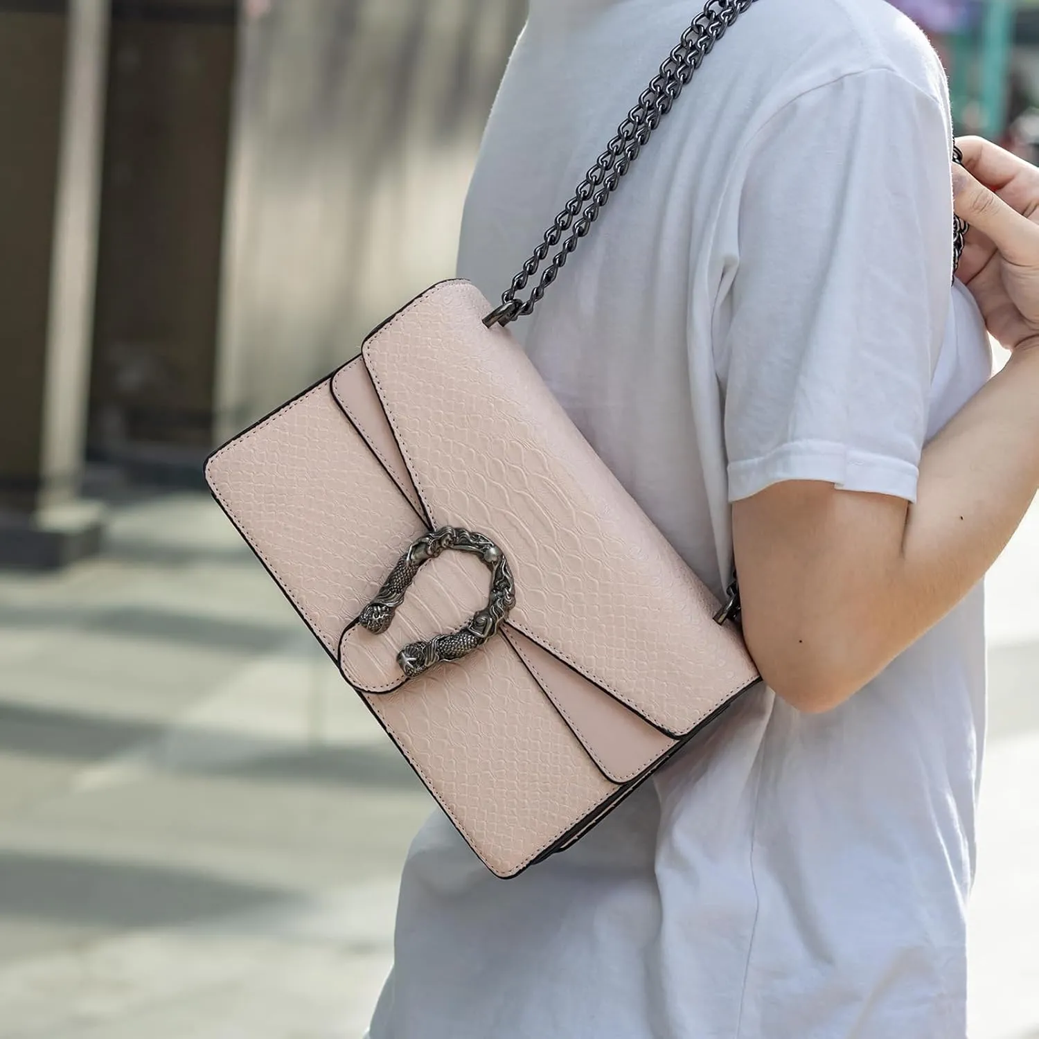 Evening Bags and Clutches for women,Chain Fashion Crossbody Bags Satchel Handbags,Cute Vegan Purses and Shoulder Bag