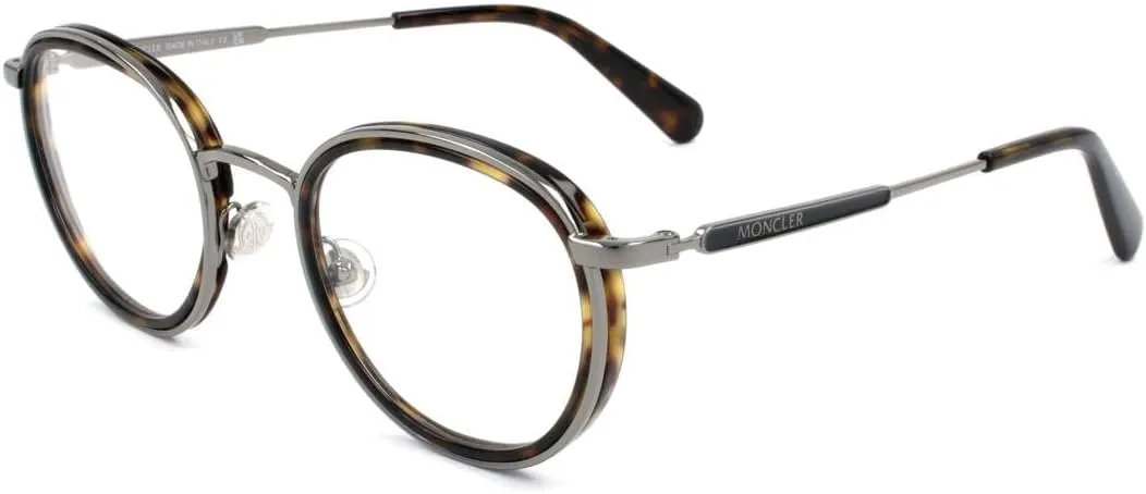 Eyeglasses Moncler ML 5153 052 Shiny Gunmetal, Dark Havana