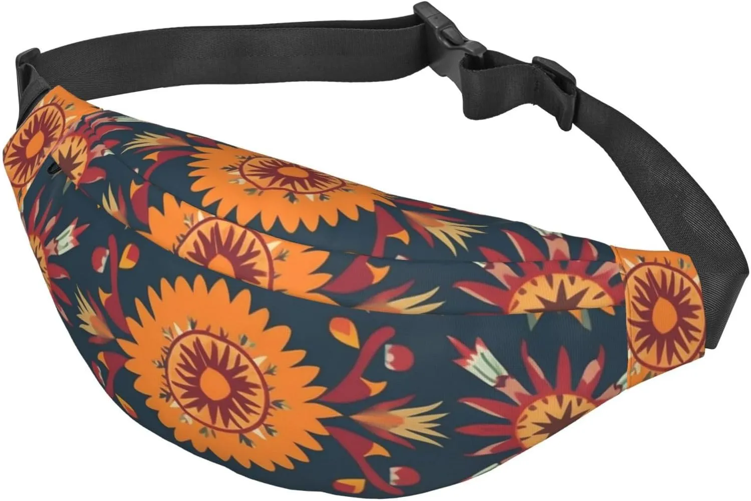 Fanny Pack for Men Women Mexican Folk Art Patterns Belt Bag with Adjustable Strap Fashion Waist Bag Waist Pack for Travel