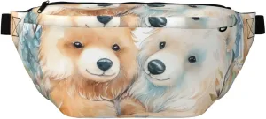 Fanny Pack for Men Women Two Bears in a Garland Belt Bag with Adjustable Strap Fashion Waist Bag Waist Pack for Travel