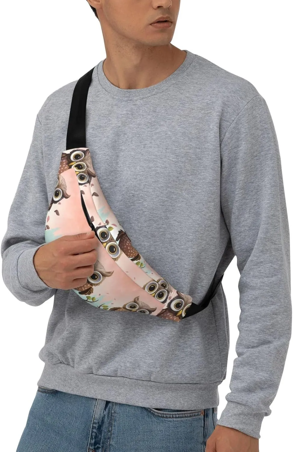 Fanny Pack for Women Men Owl Lover Waist Bag Waterproof Belt Bag with Adjustable Strap