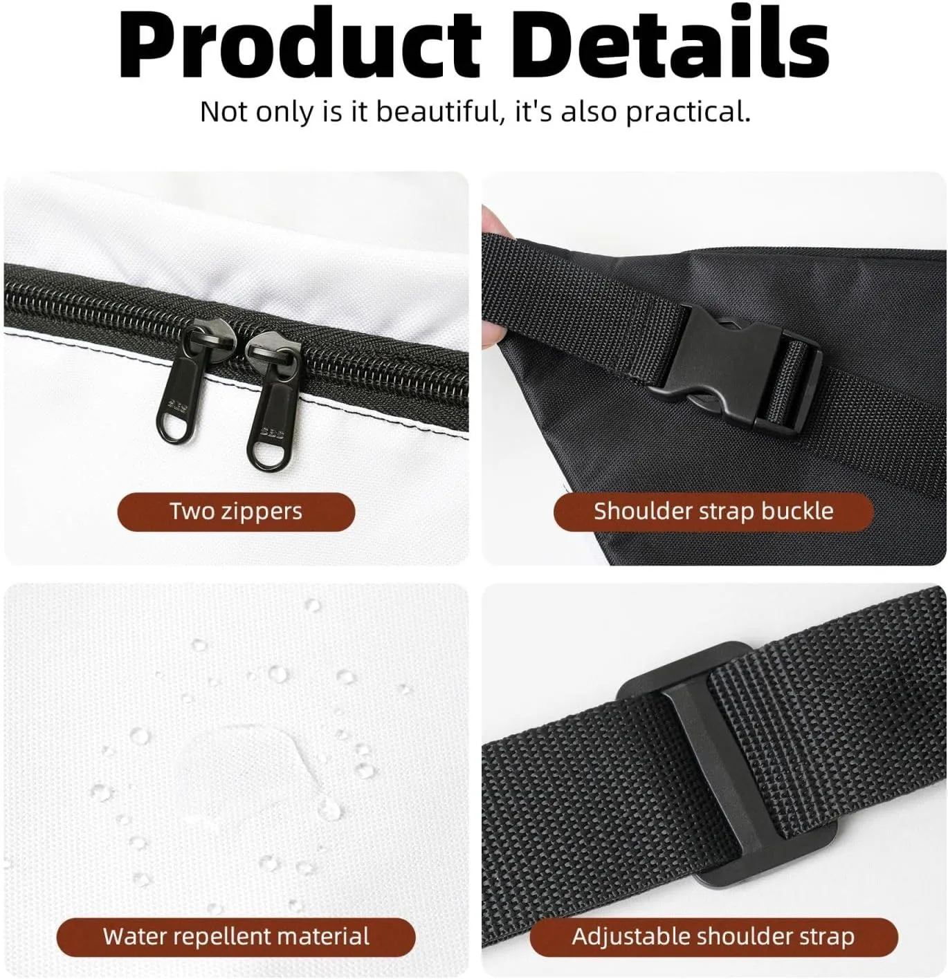 Fanny Pack for Women Men Waist Bag Waterproof Skis on mountain Belt Bag with Adjustable Strap