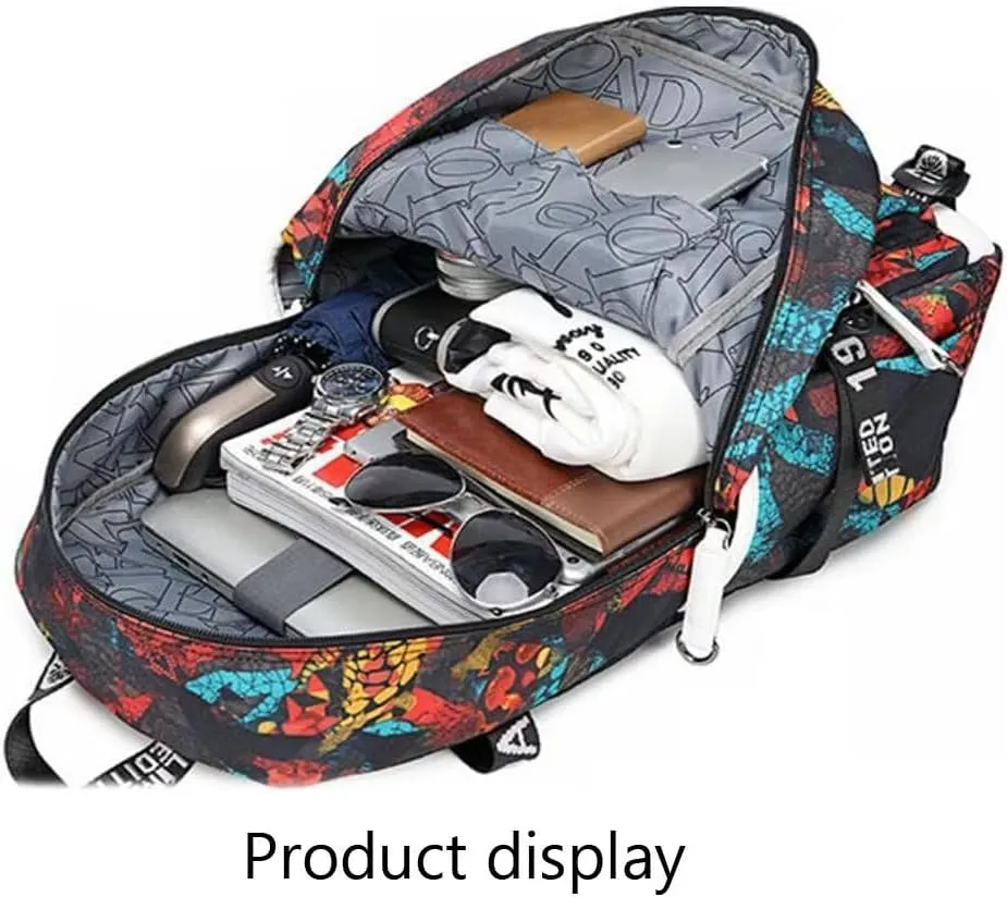 FANwenfeng Basketball Player 23 Luminous Backpack Travel Daypacks Fans Bag for Men Women (Style 5)