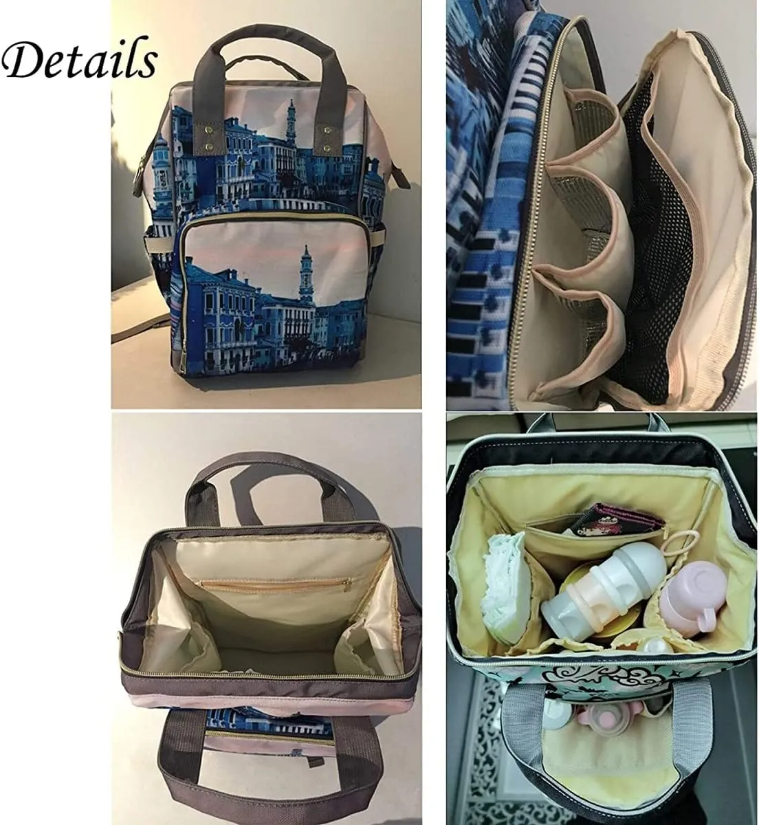 Farm Life Cow Tractor Car Plaid Diaper Bags with Name Waterproof Mummy Backpack Nappy Nursing Baby Bags Gifts Tote Bag for Women