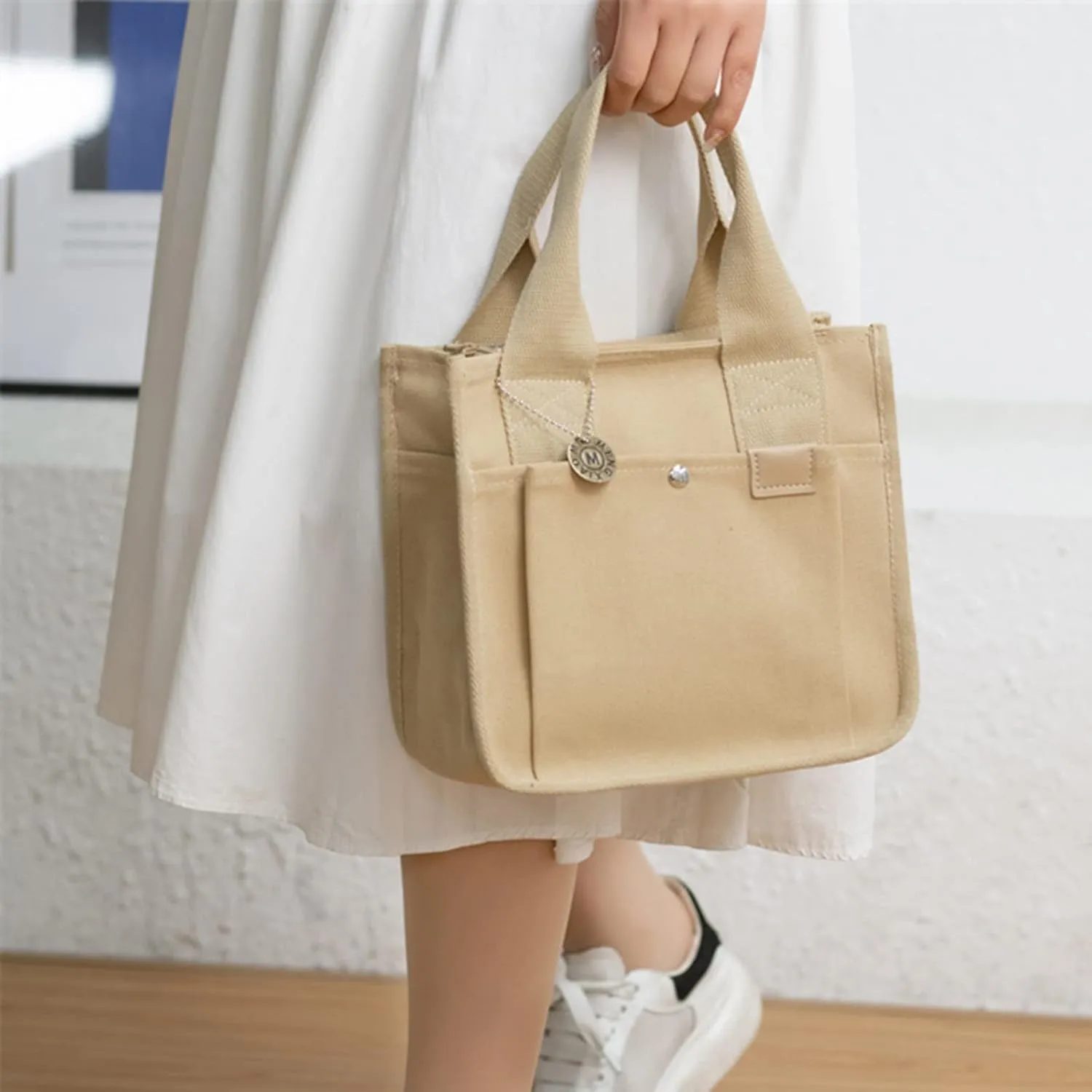 Fashion Bag Unisex Large Capacity Bags Fashion Portable Canvas Bags Messenger Bag Clear Tote