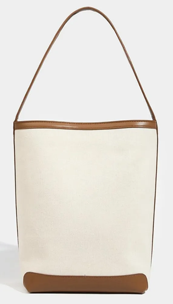 Fashion Bucket Tote Bag for Women 2pcs Shoulder Purse Large Handbags Top Handle Satchel with Drawstring Pouch