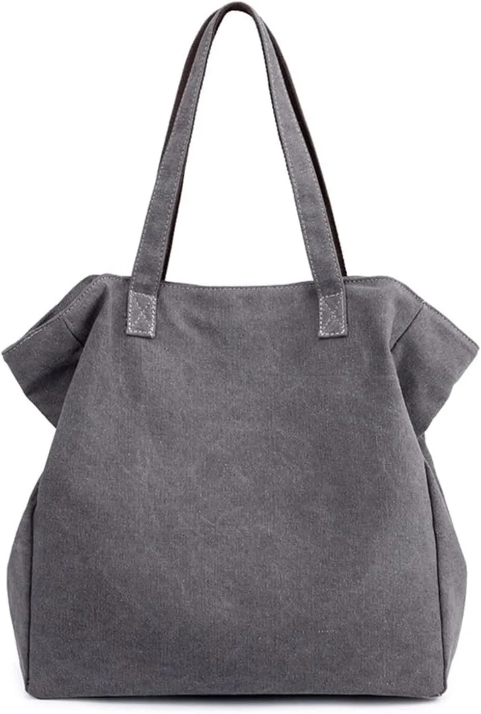 Fashion Canvas Multi-Pocket Tote Bag Casual Lightweight Top Handle Satchel Purse Hobo Shoulder Crossbody Handbag