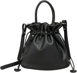 Fashion Crossbody Bags for Women Soft Bucket Bag Satchel Handbag Hobo Bag Top Handle Purse Shoulder Bag with Drawstring