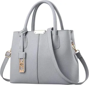 Fashion Handbag Simple Bag Large Capacity One Shoulder Women Bag Man Messenger Bags Small Leather (Grey, One Size)
