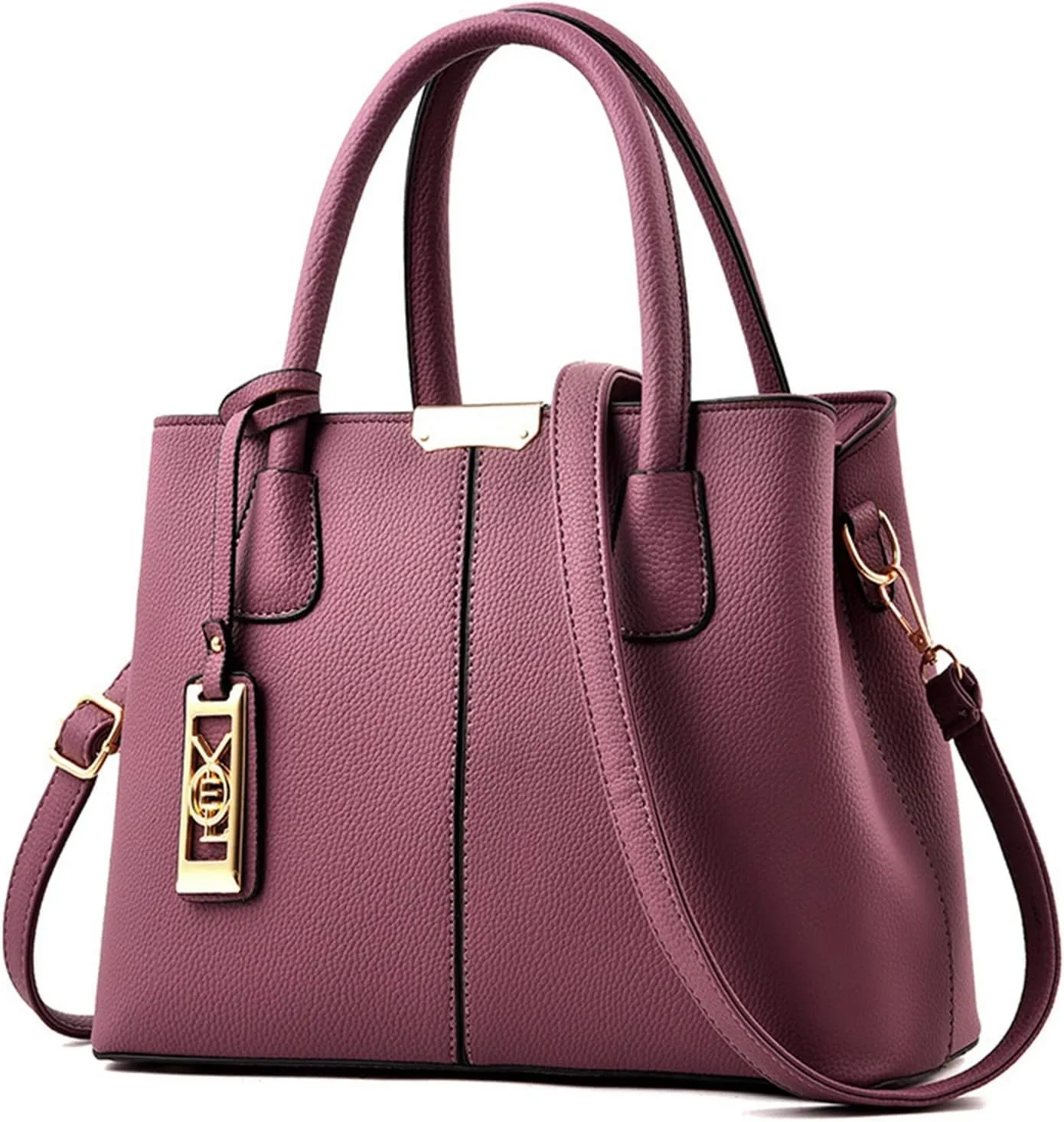 Fashion Handbag Simple Bag Large Capacity One Shoulder Women Bags Messenger Bags Canvas Vintage (Purple, One Size)