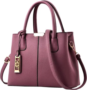 Fashion Handbag Simple Bag Large Capacity One Shoulder Women Bags Messenger Bags Canvas Vintage (Purple, One Size)