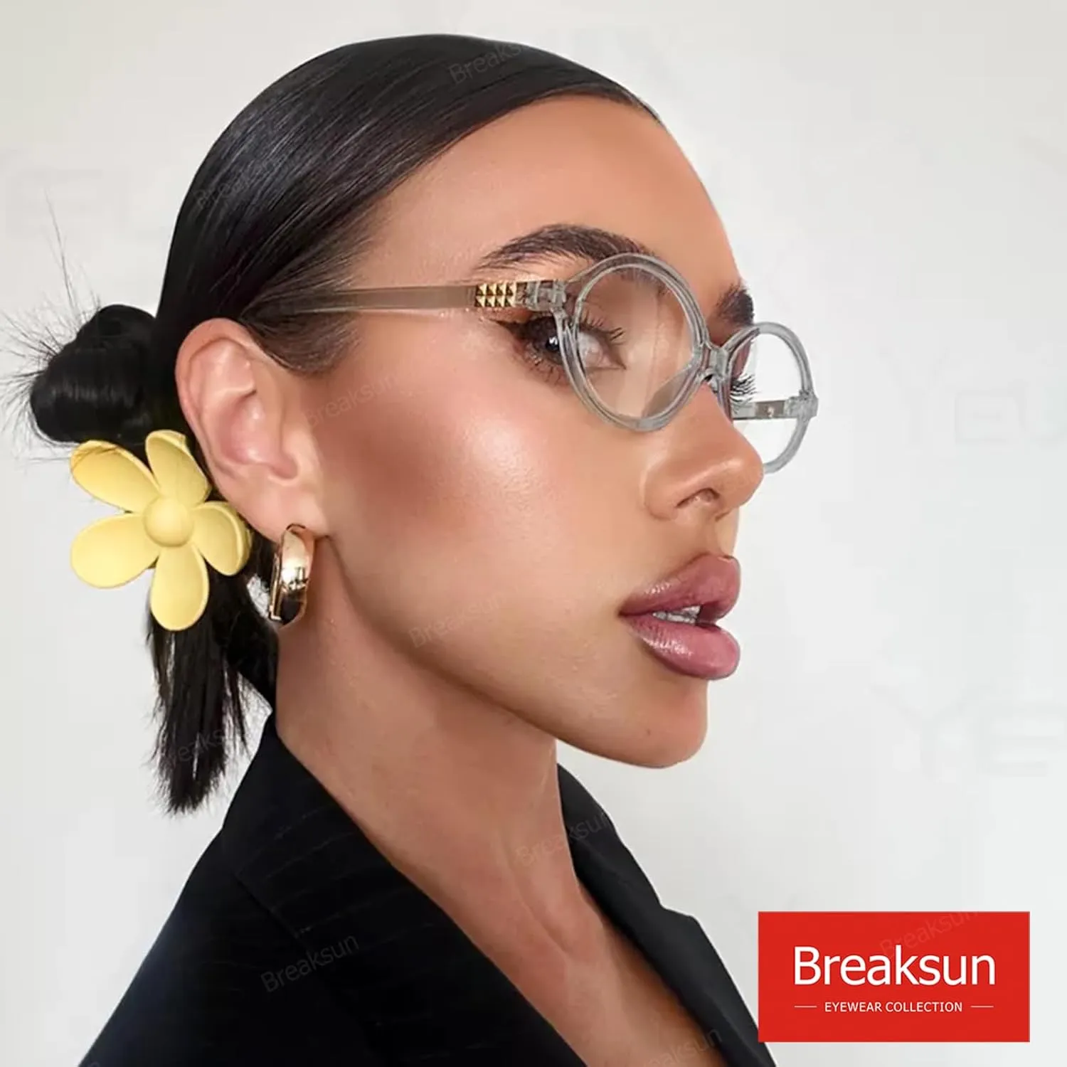 Fashion Oval Glasses for Women Men Retro Round Tortoise Frame Blue Light Glasses Nerd Eyeglasses