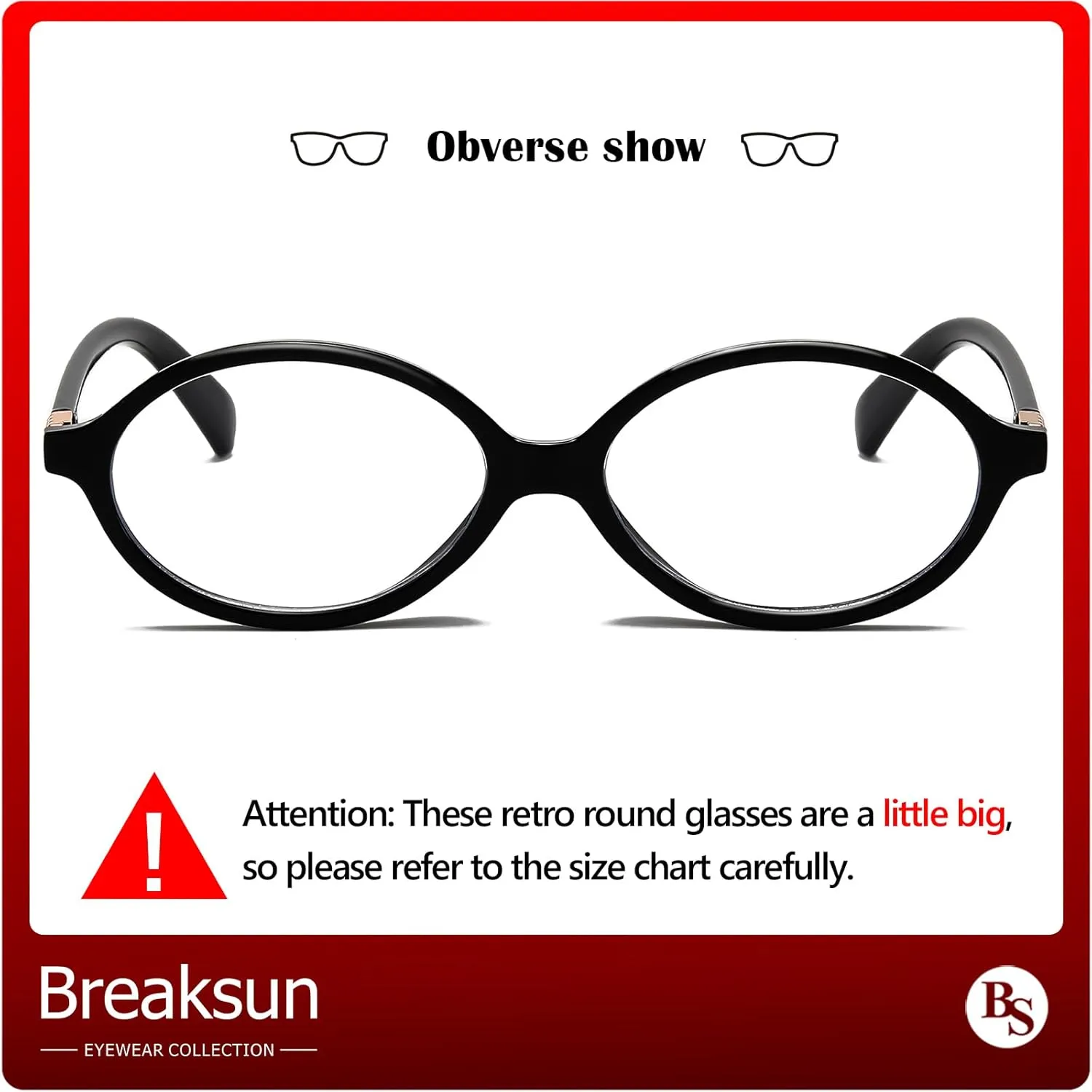 Fashion Oval Glasses for Women Men Retro Round Tortoise Frame Blue Light Glasses Nerd Eyeglasses