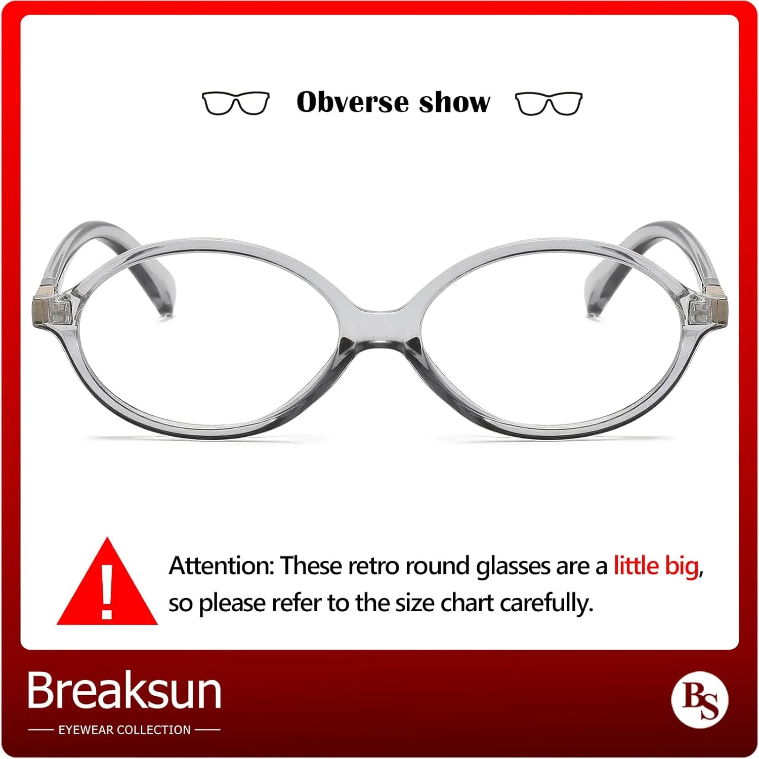 Fashion Oval Glasses for Women Men Retro Round Tortoise Frame Blue Light Glasses Nerd Eyeglasses