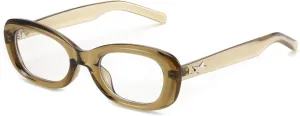 FEISEDY Retro Oval Blue Light Blocking Glasses for Women Nerd Fake Glasses Y2k Small Eyewear Frame B0229