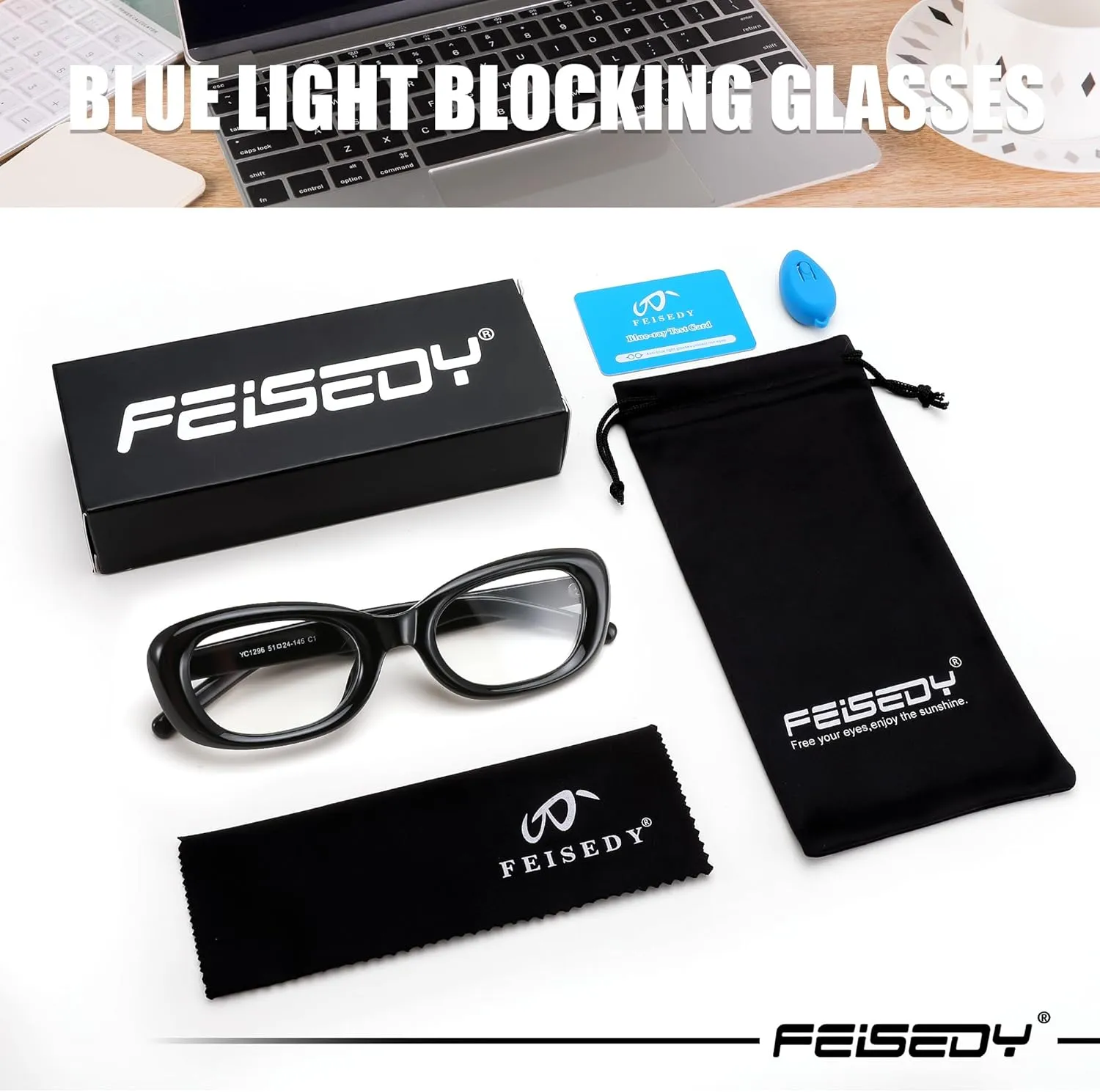 FEISEDY Retro Oval Blue Light Blocking Glasses for Women Nerd Fake Glasses Y2k Small Eyewear Frame B0229