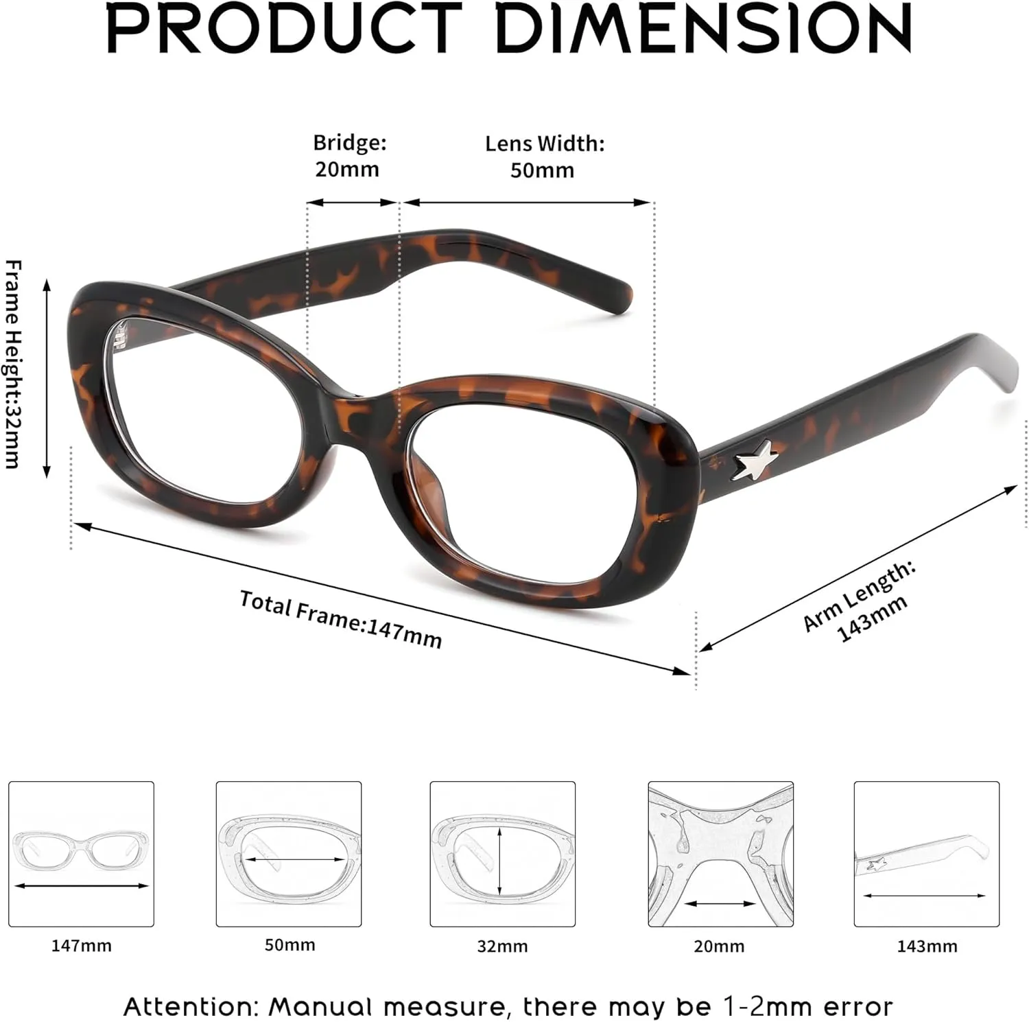 FEISEDY Retro Oval Blue Light Blocking Glasses for Women Nerd Fake Glasses Y2k Small Eyewear Frame B0229