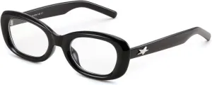 FEISEDY Retro Oval Blue Light Blocking Glasses for Women Nerd Fake Glasses Y2k Small Eyewear Frame B0229