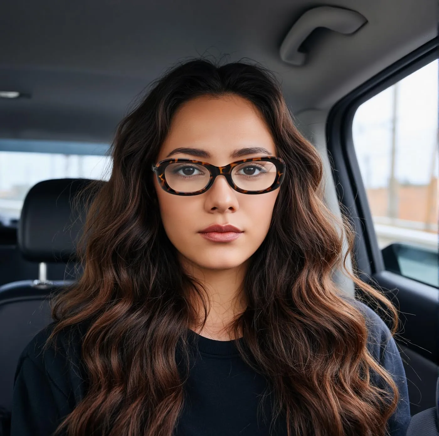 FEISEDY Retro Oval Blue Light Blocking Glasses for Women Nerd Fake Glasses Y2k Small Eyewear Frame B0229