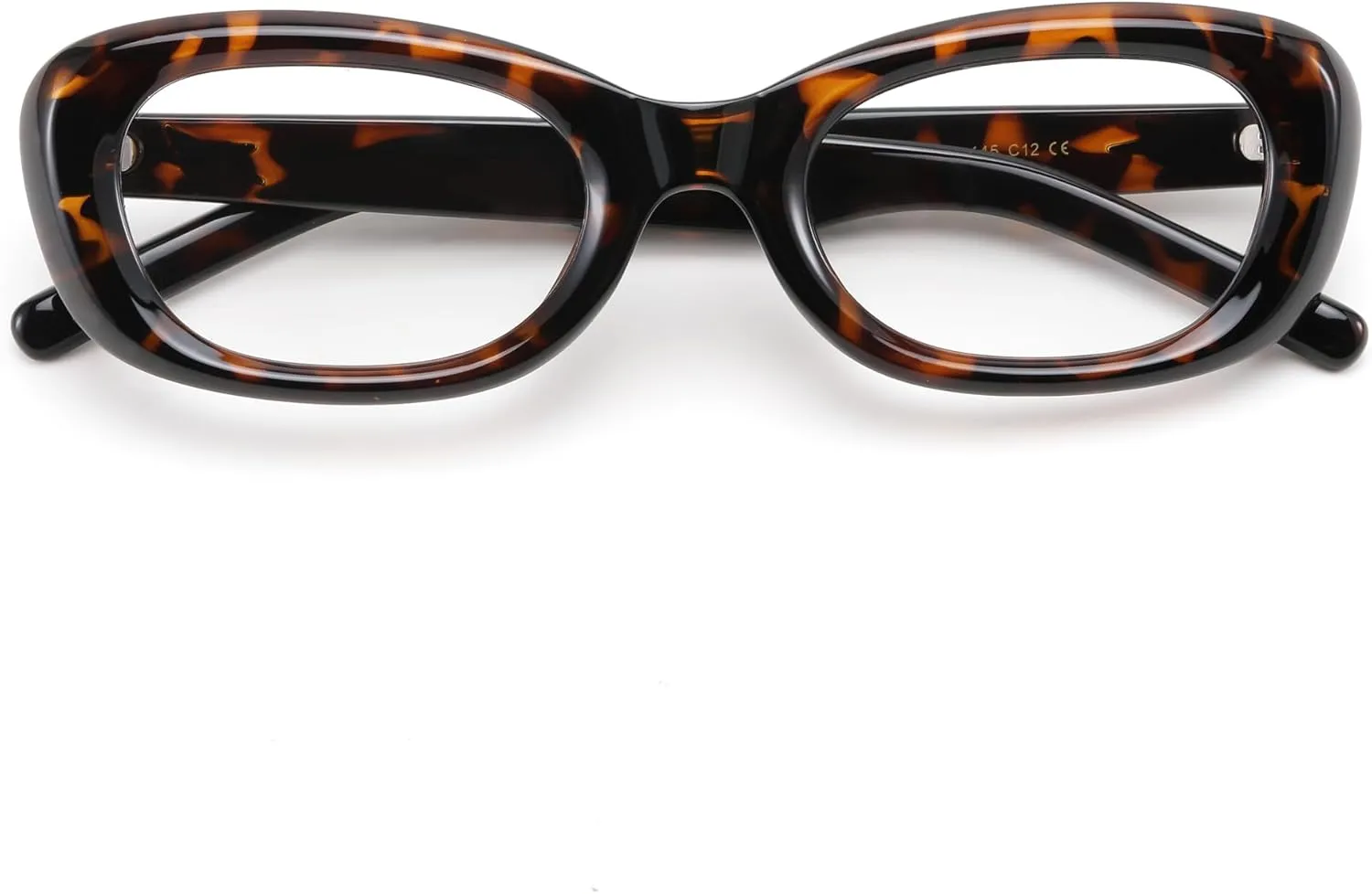 FEISEDY Retro Oval Blue Light Blocking Glasses for Women Nerd Fake Glasses Y2k Small Eyewear Frame B0229