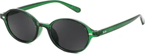 FEISEDY Retro Oval Sunglasses for Women 90s Narrow Round Lightweight Shades Y2k Trendy Sunnies B1171