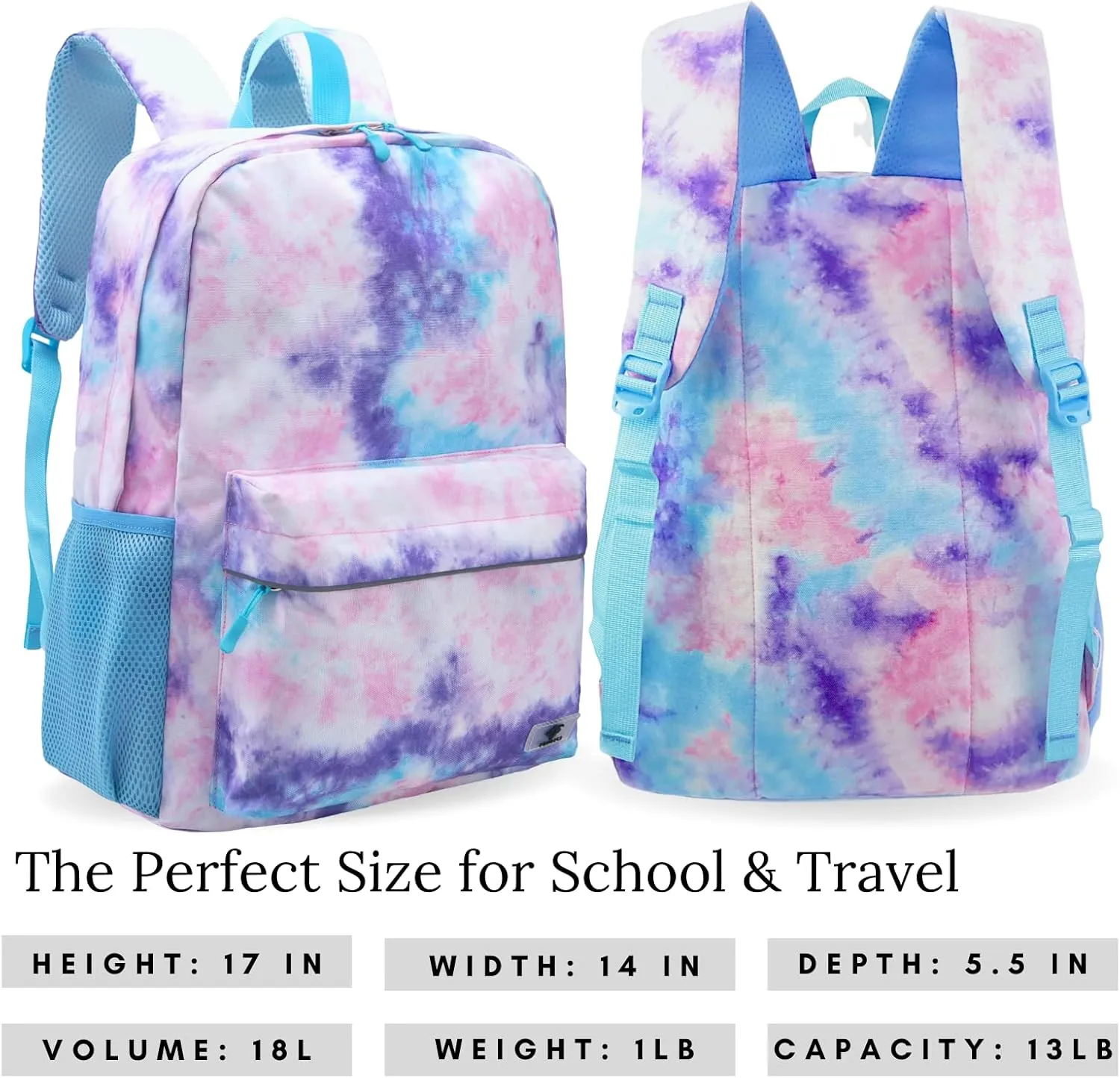 Fenrici Kids Backpacks for Girls, Boys, Kids' Bookbags with Padded Laptop Compartment, Durable, Large Capacity, 17 Inch