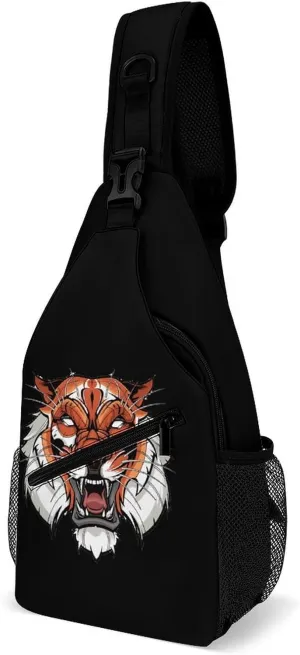 Fierce Tiger Fashion Sling Bag Shoulder Chest Crossbody Bags Backpack Travel Hiking