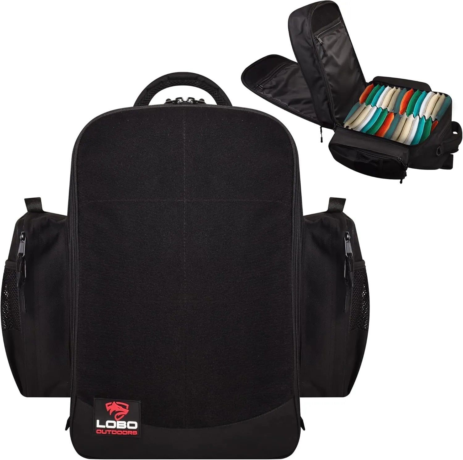 FIGHTSENSE Cornhole backpack for bags, Holds Up to 24 bags, Cornhole Carrying Case for Bags with Multiple Pockets
