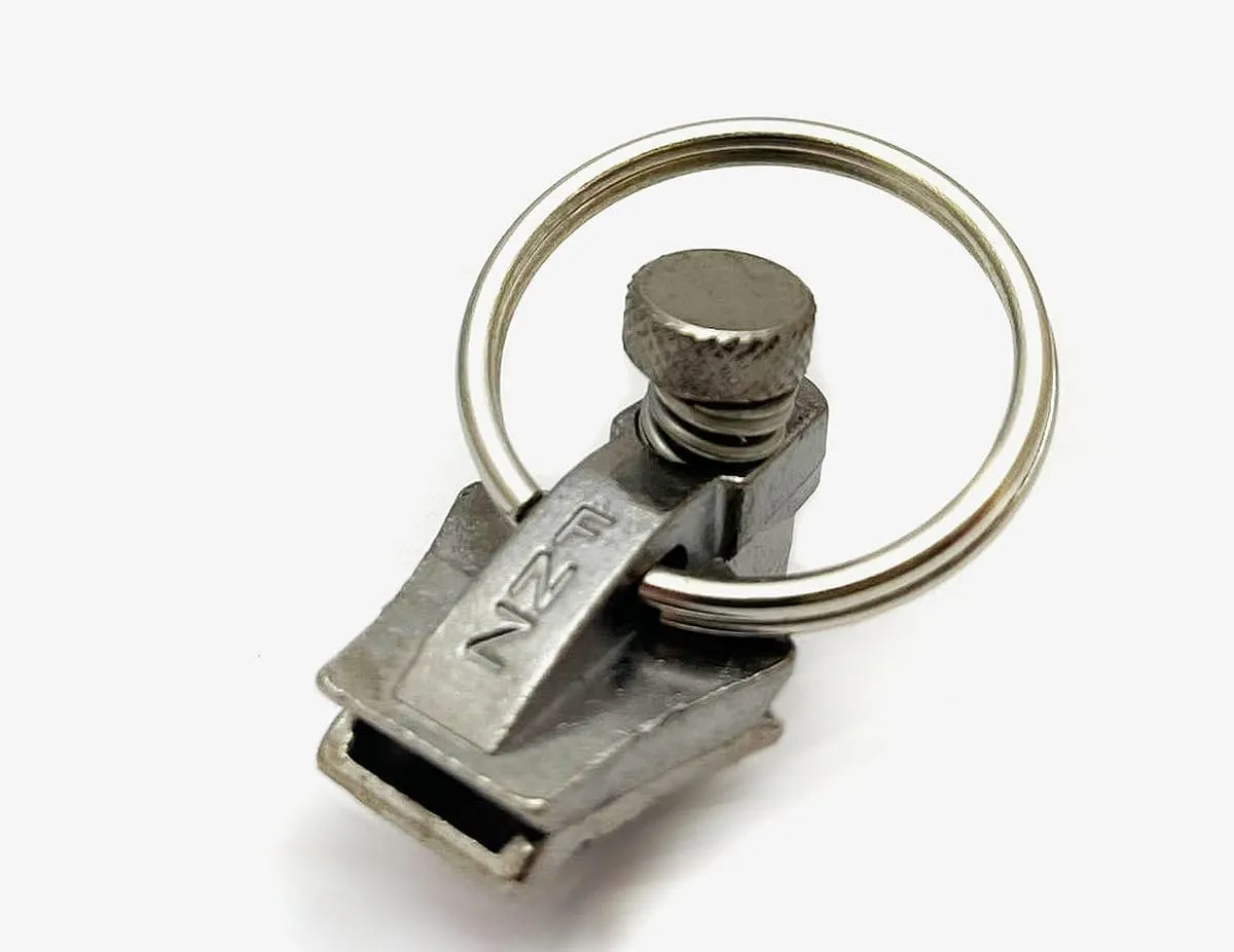 FixnZip (Large Nickel) - See Size Guide - Universal Zipper Repair Kit for Wetsuits, Luggage, Bags - Backpack Zipper Replacement Repair Kit - Instant Zipper Fix
